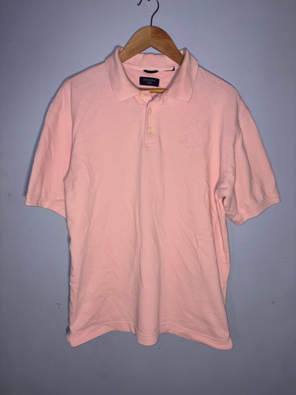 Dockers Men's Light Pink Polo Shirt